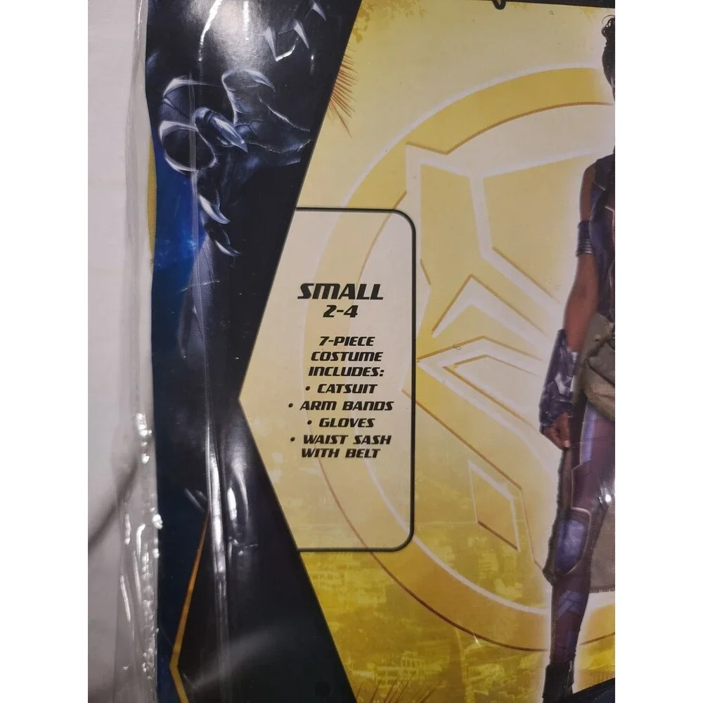 NEW SHURI Black Panther Halloween Costume Dress up Cosplay - Girls Small 4-6